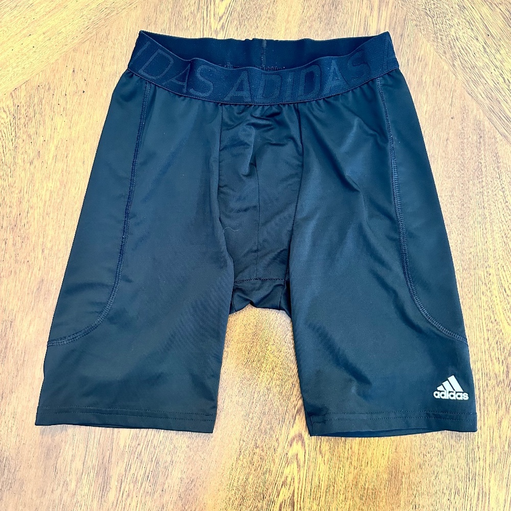 Adidas Boys Compression Slide Shorts Black Size L